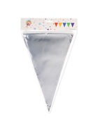 Гирлянда на ленте «Флажки», серебро, 20х30 см, 20 шт, 10 м - Фото 3