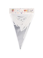 Гирлянда на ленте «Флажки», серебро, 20х30 см, 20 шт, 10 м - Фото 4