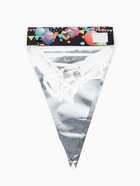 Гирлянда на ленте «Флажки», серебро, 20×30 см, 20 шт., 10 м  (артикул 10983071)  большой выбор товаров оптом и в розницу по низким ценам с доставкой