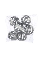 УЦЕНКА Набор шаров пластик d-8 см, 6 шт "Селин" серебро - Фото 3