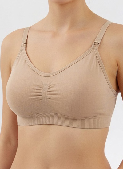 Бюстгальтер для кормления, размер 42-44, бежевый, M&B