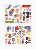 Большая книга с липучками «Мои первые липучки. Три кота», А4, 100 липучек - Фото 12