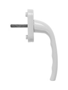 Ручка для окон ПВХ ТУНДРА, алюминий и пластик, 32 мм, белая, набор 2 шт. - Фото 4