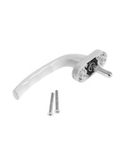 Ручка для окон ПВХ ТУНДРА, алюминий и пластик, 32 мм, белая, набор 2 шт. - Фото 5