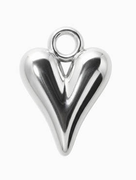 Подвеска «Сердце тренд», 1.1×1.6 см, металл, цвет серебро