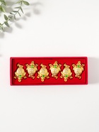 Набор нэцкэ фигурок 6 шт. «Денежная жаба с монетой», металл под золото, подарочные, 4×5.4×2 см  (артикул 10957804)  большой выбор товаров оптом и в розницу по низким ценам с доставкой