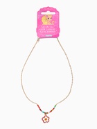 Бусы с кулоном детские «Выбражулька. Цветок», бисер, 41 см, белые в золоте - Фото 4