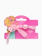 Набор детских браслетов 3 шт. «Выбражулька. Цветок» с бантом, d=6 см бело-розовый - Фото 3