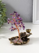 Подставка под благовония «Лягушка в фонтане у дерева», 72 камня, 8.5×13×15 см - Фото 3