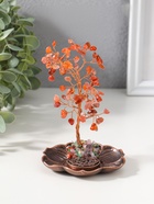 Подставка под благовония «Дерево на цветке», рыжий, 72 камня, 9×9×13.5 см  (артикул 10961724)  большой выбор товаров оптом и в розницу по низким ценам с доставкой