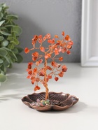 Подставка под благовония «Дерево на цветке», рыжий, 72 камня, 9×9×13.5 см - Фото 4