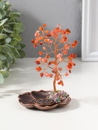 Подставка под благовония «Дерево на цветке», рыжий, 72 камня, 9×9×13.5 см  (артикул 10961724)  большой выбор товаров оптом и в розницу по низким ценам с доставкой