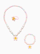 Набор детский «Выбражулька. Жемчуг», 3 предмета: бусы, кольцо, кольцо, желтый, белый  (артикул 10967665)  большой выбор товаров оптом и в розницу по низким ценам с доставкой