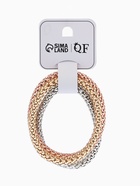 Браслеты цепочки «Плетение», набор 3 шт. тянется, d=7 см, серебро, бронза, золото - Фото 5