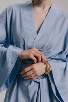 Браслеты «Стиль. Плетение и Звенья», набор 4 шт. L=17 см, белый в золоте - Фото 2