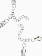 Браслеты «Стиль. Плетение и Звенья», набор 4 шт. L=17 см, белый в серебре - Фото 3