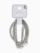 Браслеты «Стиль. Плетение и Звенья», набор 4 шт. L=17 см, белый в серебре - Фото 4