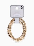 Браслеты «Стиль», набор 3 шт. шар №8, со стразами, тянется, белый в золоте  (артикул 10967828)  большой выбор товаров оптом и в розницу по низким ценам с доставкой