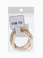 Браслеты «Стиль», набор 3 шт. шар №8, со стразами, тянется, белый в золоте  (артикул 10967828)  большой выбор товаров оптом и в розницу по низким ценам с доставкой