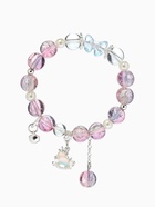 Браслет с подвесками «Сахарный», лошадка, шар №10/8, d=6 см, фиолетово-розовый в серебре  (артикул 10967906)  большой выбор товаров оптом и в розницу по низким ценам с доставкой