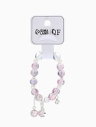 Браслет с подвесками «Сахарный», лошадка, шар №10/8, d=6 см, фиолетово-розовый в серебре  (артикул 10967906)  большой выбор товаров оптом и в розницу по низким ценам с доставкой