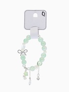 Браслет с подвесками «Сахарный», звёздочка, шар №10/8, d=6 см, белый, зелёный в серебре  (артикул 10967907)  большой выбор товаров оптом и в розницу по низким ценам с доставкой