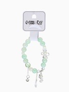 Браслет с подвесками «Сахарный», звёздочка, шар №10/8, d=6 см, белый, зелёный в серебре  (артикул 10967907)  большой выбор товаров оптом и в розницу по низким ценам с доставкой