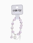 Браслет с подвесками «Сахарный», ракушка, шар №10/8, d=6 см, сиреневый в серебре  (артикул 10967912)  большой выбор товаров оптом и в розницу по низким ценам с доставкой