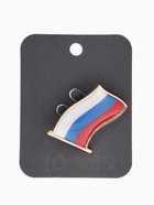 Брошь «Флаг России», триколор в золоте - фото 121985281