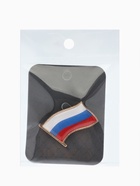 Брошь «Флаг России», триколор в золоте - фото 121985283