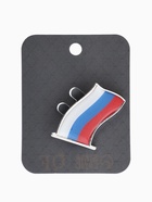 Брошь «Флаг России», триколор в серебре - Фото 4