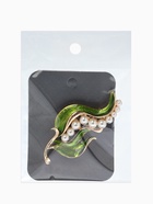 Брошь «Стручок гороха», бело-зелёная в золоте  (артикул 10968251)  большой выбор товаров оптом и в розницу по низким ценам с доставкой