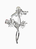 Брошь «Репей», цветок с бусиной, цветная в серебре  (артикул 10968252)  большой выбор товаров оптом и в розницу по низким ценам с доставкой