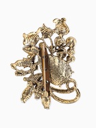 Брошь «Императрица. Бутоны роз», светло-коричневая в чернёном золоте  (артикул 10968256)  большой выбор товаров оптом и в розницу по низким ценам с доставкой