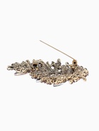 Брошь «Императрица. Лист», бордово-коричневая в чернёном золоте  (артикул 10968257)  большой выбор товаров оптом и в розницу по низким ценам с доставкой