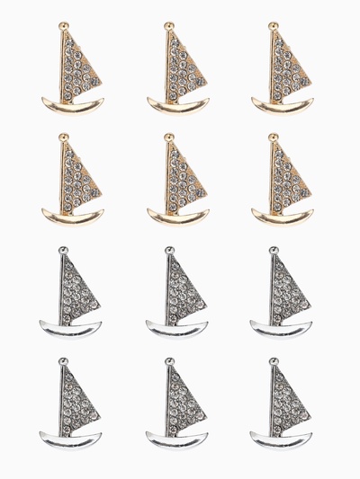 Брошь «Парусник», МИКС