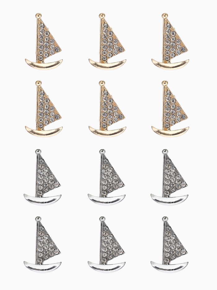 Брошь «Парусник», МИКС