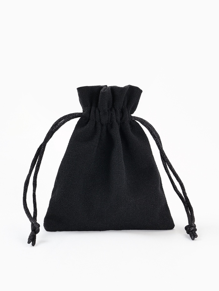 Набор мешочков подарочных 50 шт. «Хлопок», 10×12 см, чёрный - Фото 1