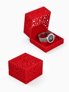 Футляр бархатный под браслет «Куб резной», 10×10×6.5 см, вставка красная, красный - фото 809544238