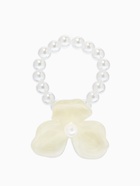 Кольцо бисерное «Цветок трилистник жемчужный», бежевое, на резинке, безразмерное - Фото 2