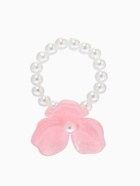 Кольцо бисерное «Цветок трилистник жемчужный», розовое, на резинке, безразмерное - Фото 2