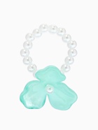 Кольцо бисерное «Цветок трилистник жемчужный», голубой, на резинке, безразмерное - Фото 2