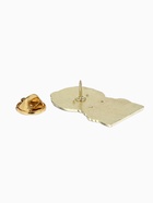 Значок «Русская красавица» с серьгами, цветной в золоте - фото 121985292