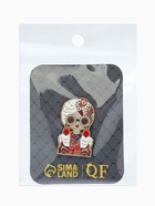 Значок «Русская красавица» с серьгами, цветной в золоте - фото 121985295