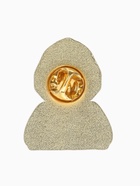 Значок «Русская красавица» в косынке, цветной в золоте - фото 121985297