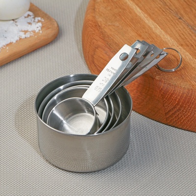 УЦЕНКА Набор мерных ложек «Кристалл», 4 шт.: 60 мл, 80 мл, 125 мл, 250 мл