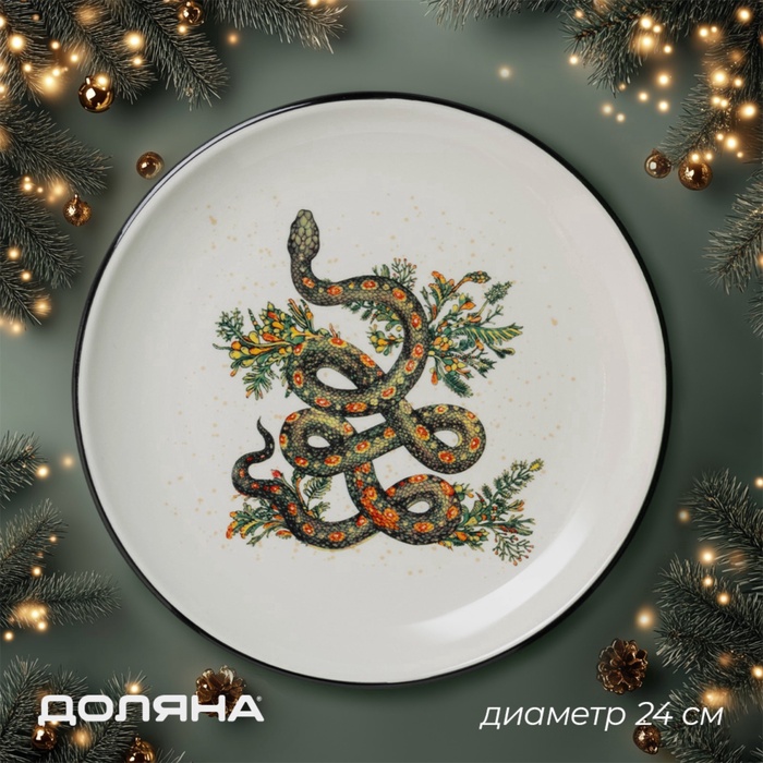 УЦЕНКА Тарелка Доляна «Василиск», 24×24×2.5 см - Фото 1