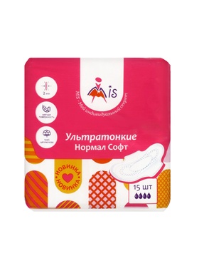 Прокладки Ультратонкие Нормал софт, 15 шт.  (артикул 10994944)  большой выбор товаров оптом и в розницу по низким ценам с доставкой
