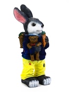 Садовая фигура из полистоуна «Заяц с морковкой», 20×19×46 см  (артикул 10975392)  большой выбор товаров оптом и в розницу по низким ценам с доставкой