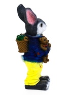 Садовая фигура из полистоуна «Заяц с морковкой», 20×19×46 см  (артикул 10975392)  большой выбор товаров оптом и в розницу по низким ценам с доставкой